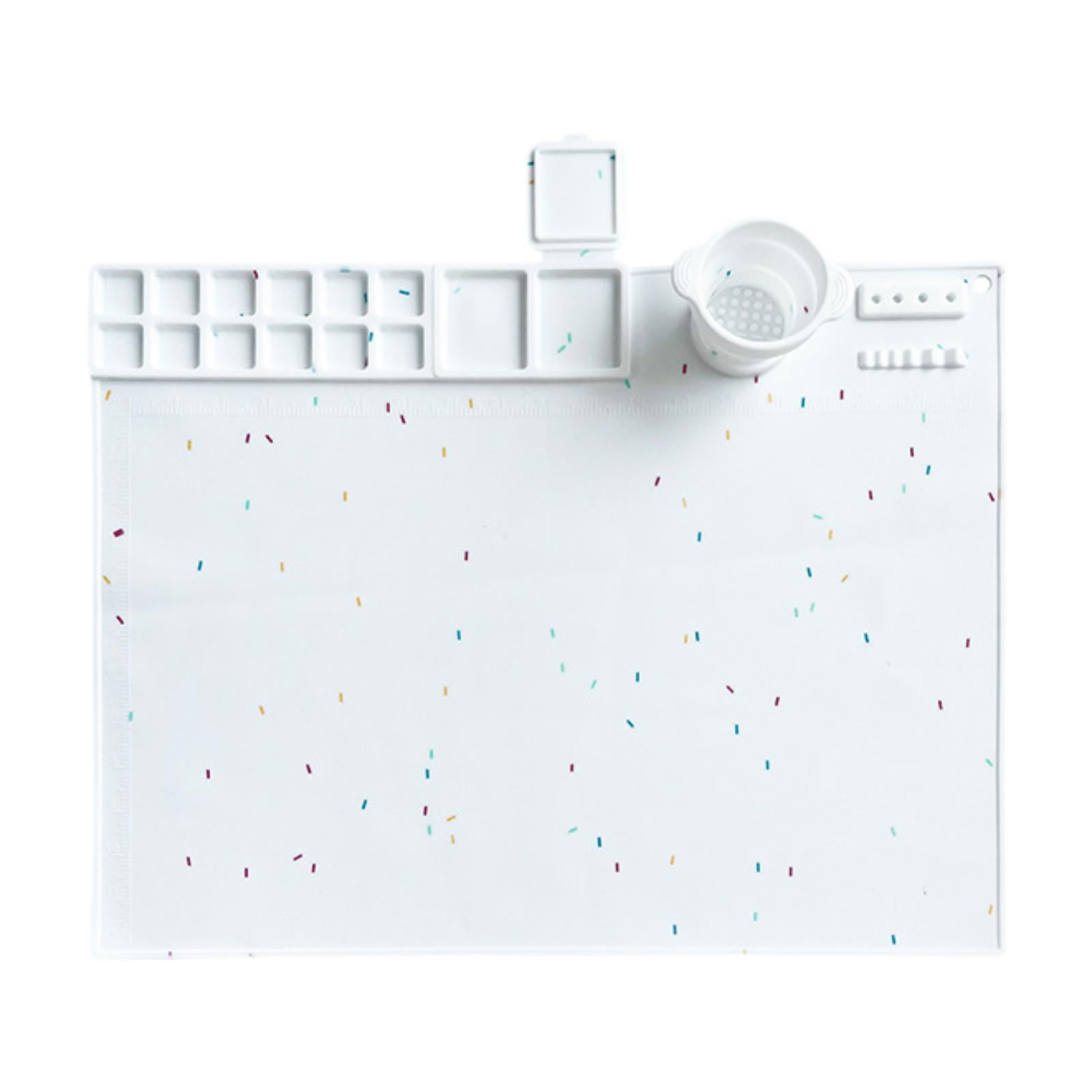 Sharprepublic Silicone Craft Mat Counter Mat Silicone Artist Mat for DIY Clay Project Kids