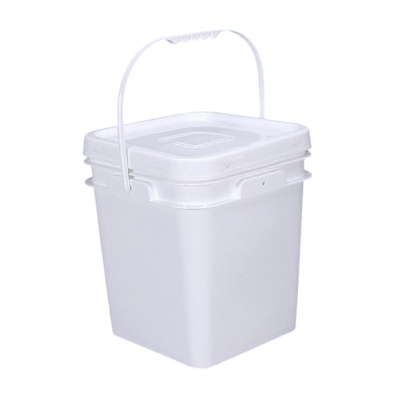 Sharprepublic Square Bucket Paint Bucket Versatile Empty Paint Can Food Storage Container for Home Painting Crafts Projects