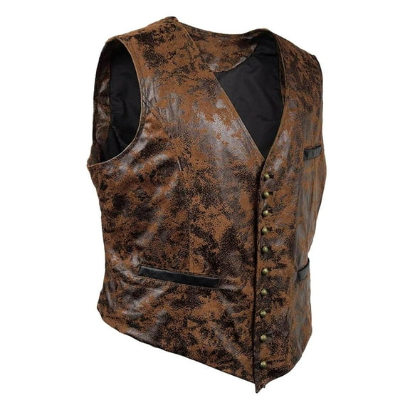 Sharprepublic Steampunk Waist Coat Vest Halloween Suit Vest for Party Birthdays Roles Play XL