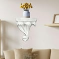 thumbnail image 1 of Sharprepublic Wall Mounted Decor Ornament Storage Holder for Office Home Kitchen White Small, 1 of 8