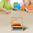 thumbnail image 1 of Sharprepublic Weaving Loom Kit Creative Activity Wooden Educational Toy for Kids Beginners, 1 of 8