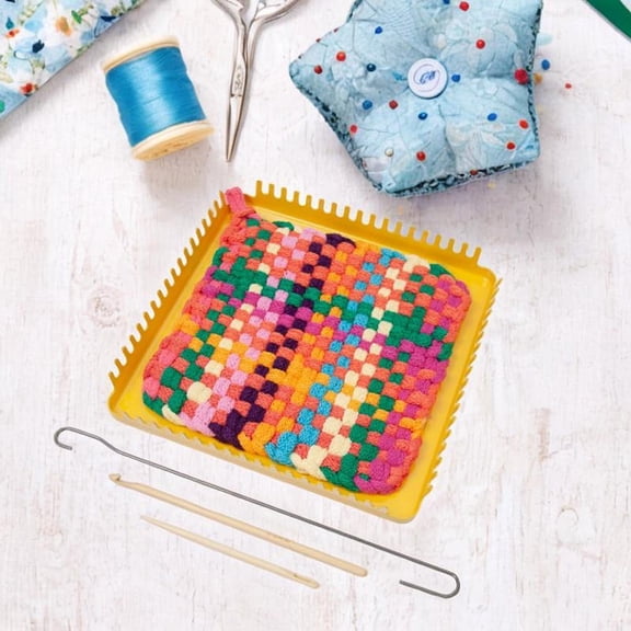 Sharprepublic Weaving Loom Kits DIY Weaving Accessories for Children Beginners Making Mats