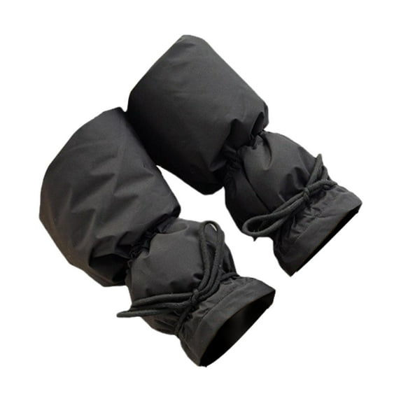 Sharprepublic Winter Padded Puffer Leg Warmers for Women Practical Lightweight Boot Covers Black