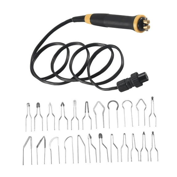 Sharprepublic Wood Kit Pyrography Pen 21 Wire Tips Non Slip Lightweight Wood Burner Tools Pyrography Machine for Woodwork Leather