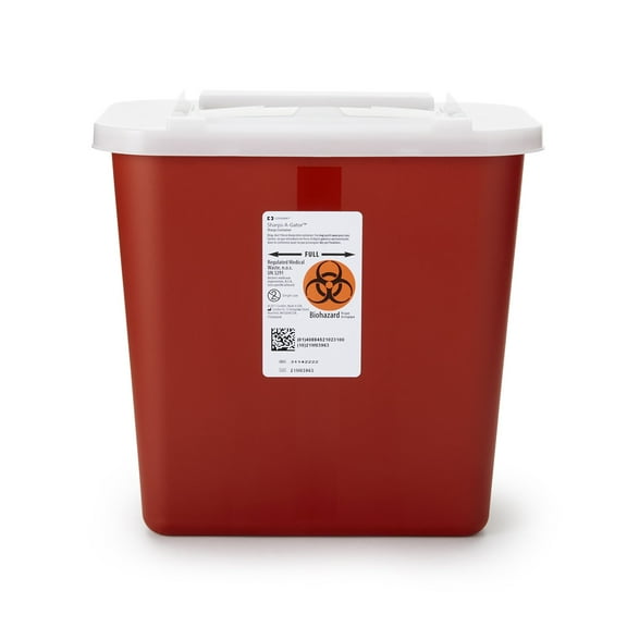 Sharps-A-Gator Sharps Container 2 gal. Vertical Entry Case of 20