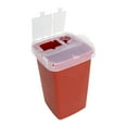 thumbnail image 1 of Sharps Container 1 Quart (1 Pack), Portable Container for Home Use, Biohazard Needle and Syringe Disposal, Small Portable Container for Travel and Professional Use, 1 of 4