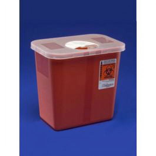 Sharps Container, 2 Gal, Red, Clear Lid - Walmart.com