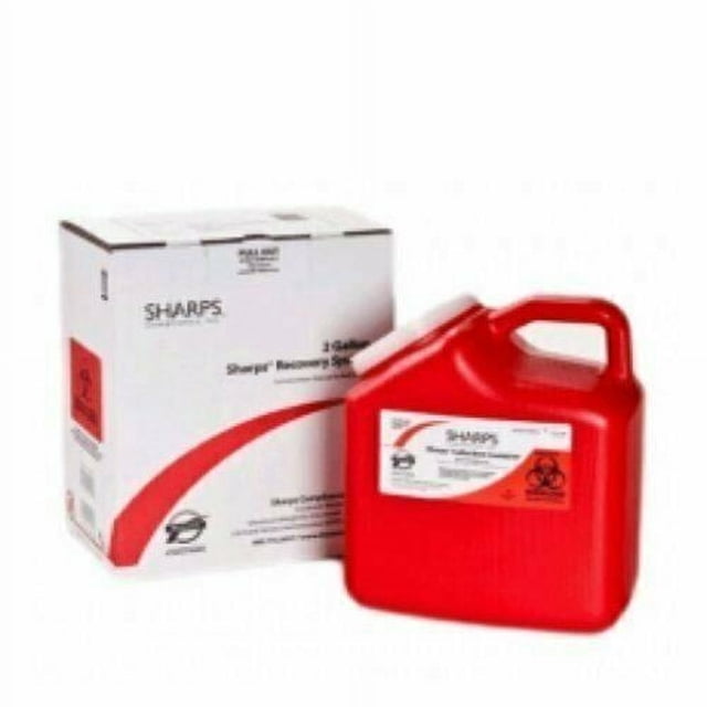 Mail Back Inhaler Container Sharps Container Single Mail-Back Disposal, Bio Hazardous Waste, 2 ...