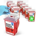 thumbnail image 1 of Sharps Container for Home & Professional Use - 10 Pack Needle Disposal Containers - 1 Quart, 1 of 8