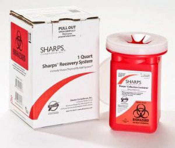 Sharps Recovery System Mailback Sharps Container, 2Piece 41/2 L X 41