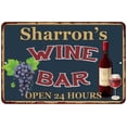 thumbnail image 1 of Sharron's Green Wine Bar Sign Wall Decor 8 x 12 Matte Finish Metal 108120043813, 1 of 1