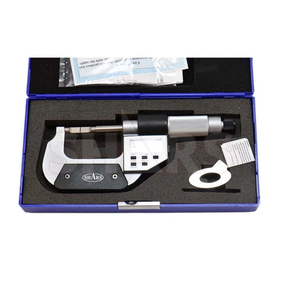Shars 0-1" Electronic Digital Blade Micrometer Ratchet Stop New P]