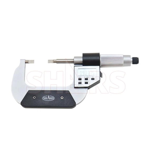 Shars 1-2" Electronic Digital Blade Micrometer Ratchet Stop New P]