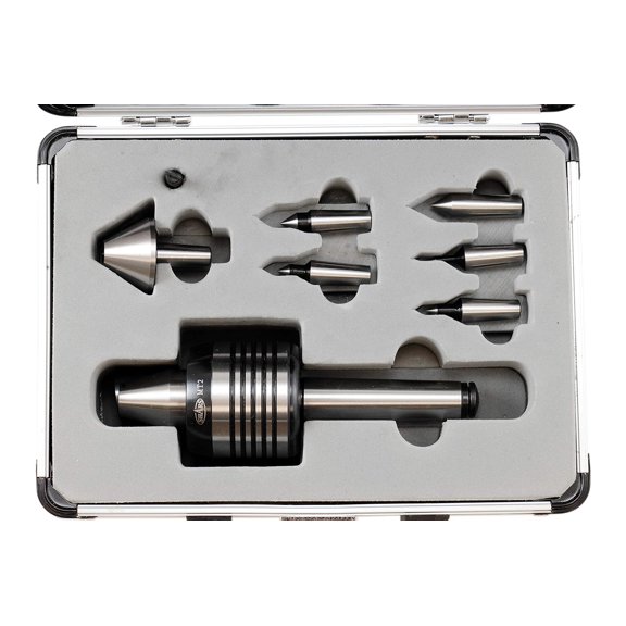 Shars 2MT Live Center Set High Speed Heavy Duty CNC Interchangeable Nose 7 PCS 202-3542 M[