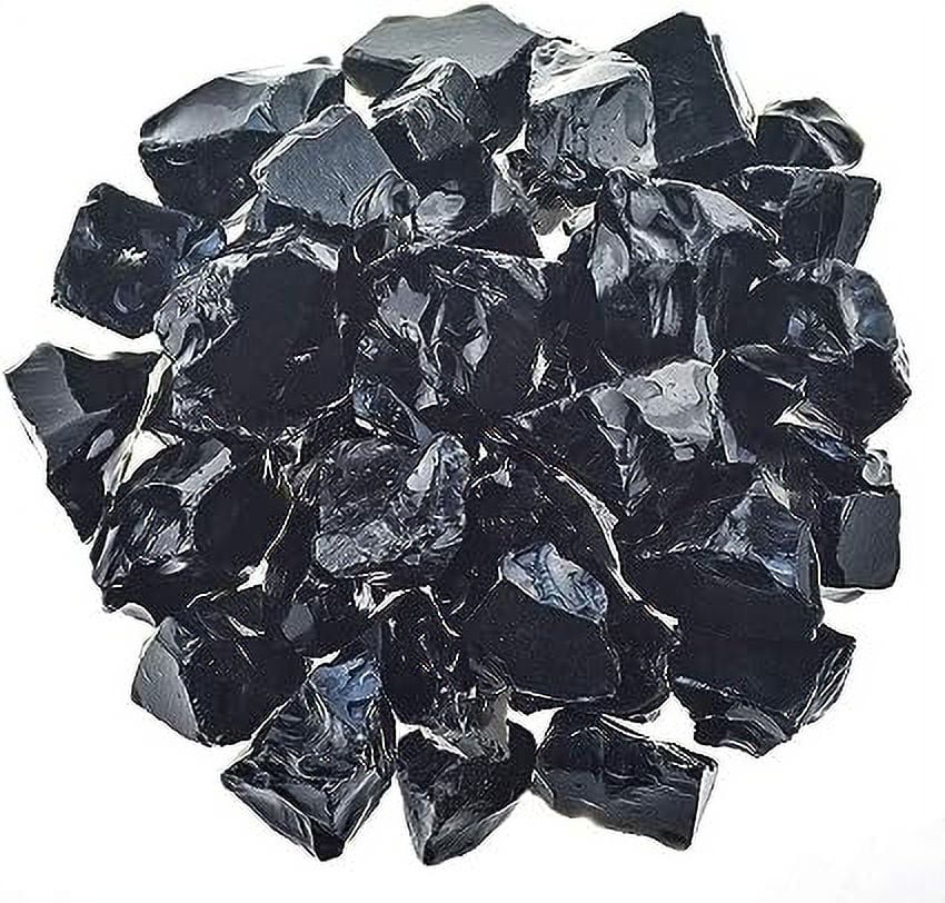 Large Black Obsidian Rough Stones for Healing and Decoration