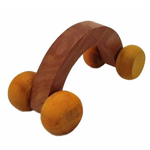 Sharvgun Massage Roller Tool Massager Face Body Wooden Handmade Massager Pain Therapy Relaxation Meditation 5X3 In