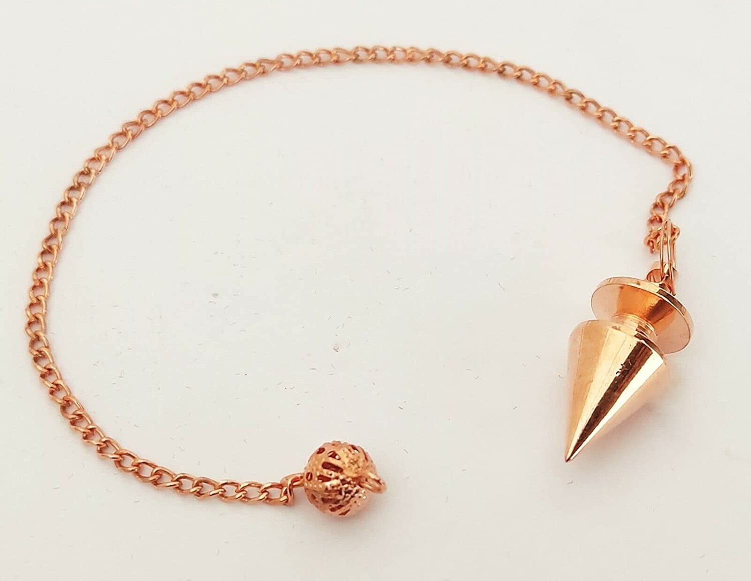 Sharvgun ( Set of 10 ) Copper Metal Conical Point Pendulum Divination ...
