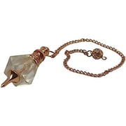 Sharvgun  Set of 20  Pendulum Crystal Cube on Chain Metal Alloy Silver Pendulum Mystical Positive Energy Reiki