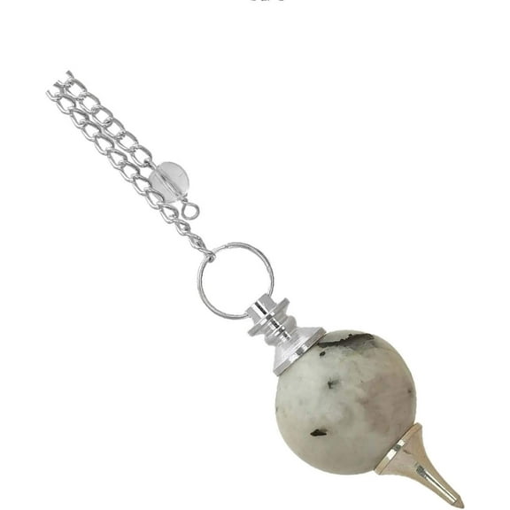 Sharvgun ( Set of 40 )Moonstone Crystal Pendulum Dowsing Divination Pendant Jewelry Chakra Healing Hexagonal Gemstone