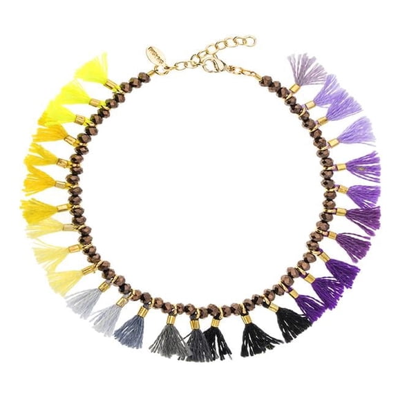 Shashi BJamieOmbrePurple-Yellow Jamie Ombre Bracelet - Purple & Yellow