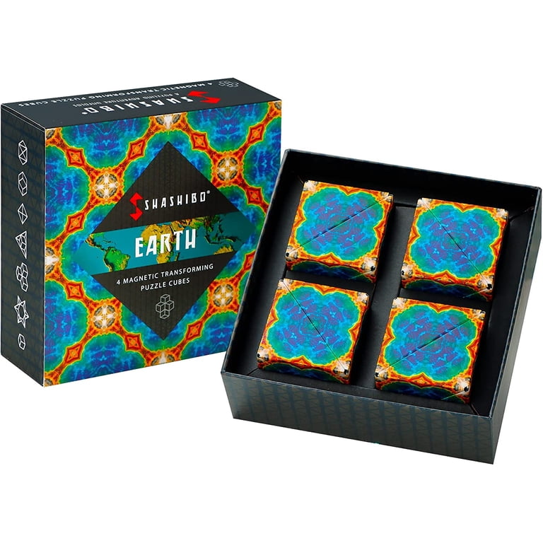 Shashibo, Puzzle Cube, Magnetic Fidget Toy, Box of 4 - Walmart.com