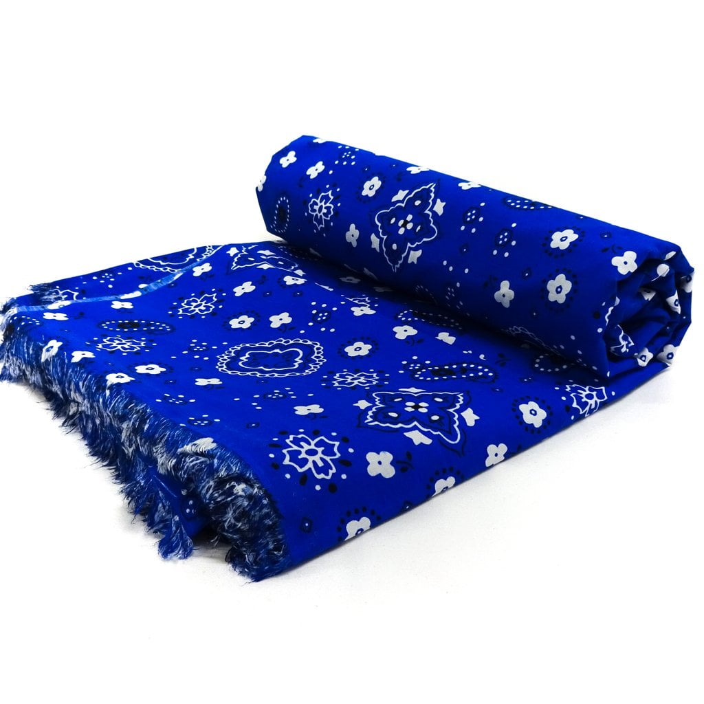 Shason 45" X 2 Yd Cotton Polyester Blend Printed Craft Fabric, Navy