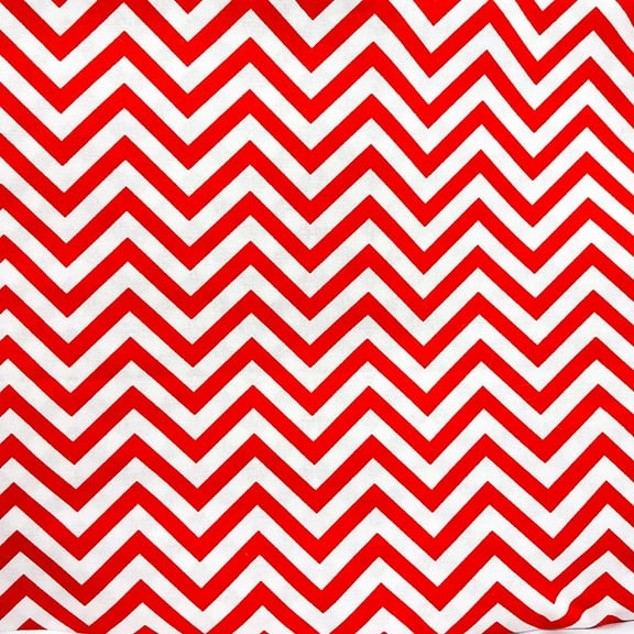 Shason Textile 100% Cotton Print Fabric 45" Wide for Quilting Projects and Sewing, Sold by The Yard (1 Yard, Chevron Zigzag Red)
