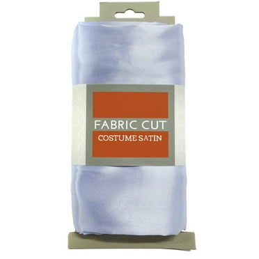 Shason Textile (2 Yards Precut) Special Occasion Costume Satin Precut Fabric, Ice Blue