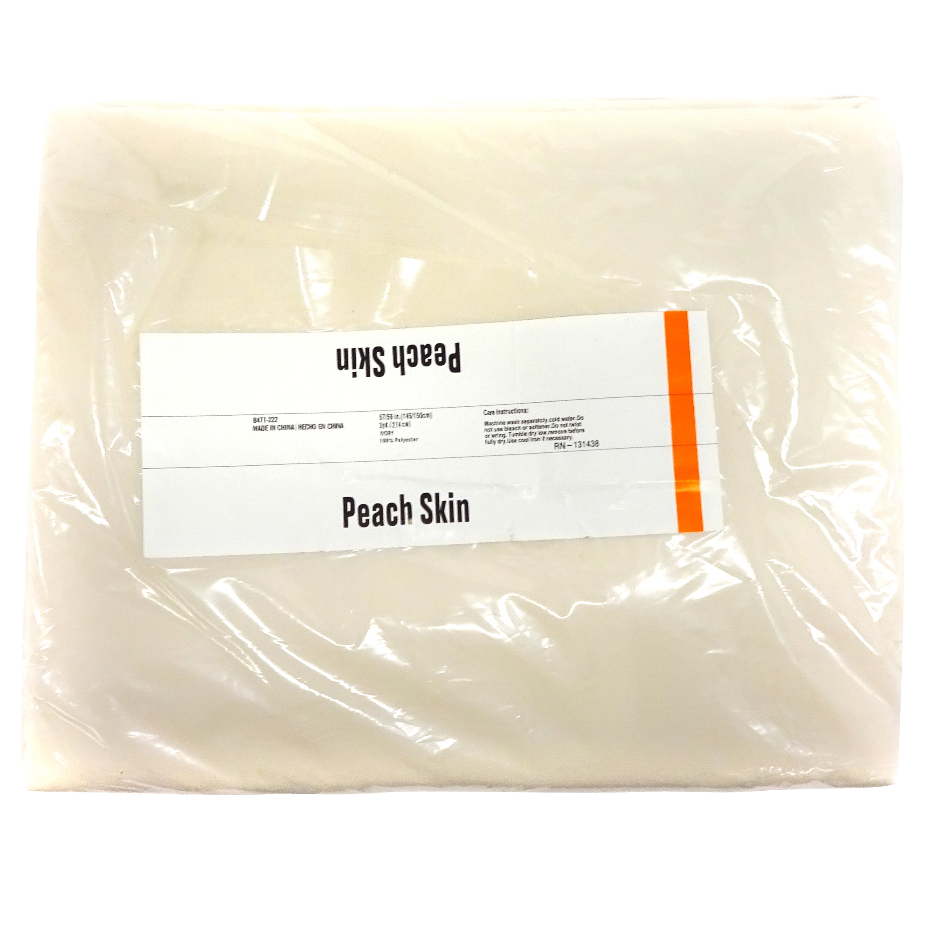 Shason Textile (3 Yards Cut) Peach Skin Fabric, Ivory, Available In Multiple Colors