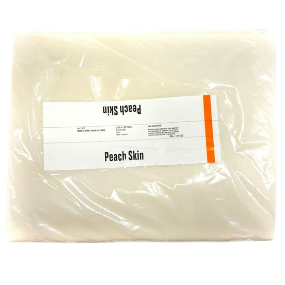 Shason Textile (3 Yards Cut) Peach Skin Fabric, Ivory, Available In Multiple Colors