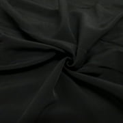 Shason Textile 3 Yards Cut Poly Knit Solid Fabric For Creative Projects, Black, Available In Multiple Colors.