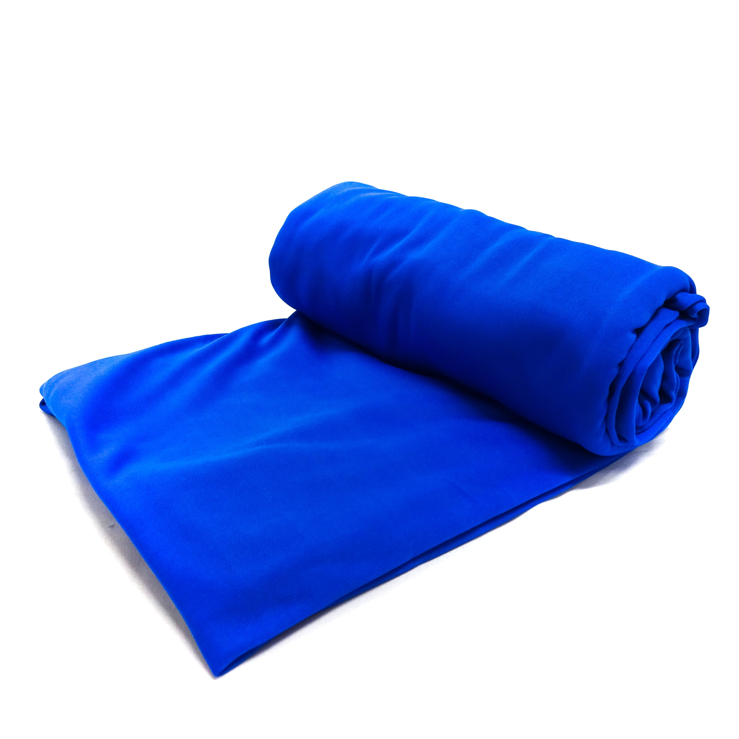 Shason Textile (3 Yards Cut) Poly Knit Solid Fabric For Creative Projects, Cobalt, Available In Multiple Colors.