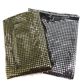 Shason Textile (3 Yards Cut) Spangle Large Glitter Fabric Knit, Gold, Available In Multiple Colors