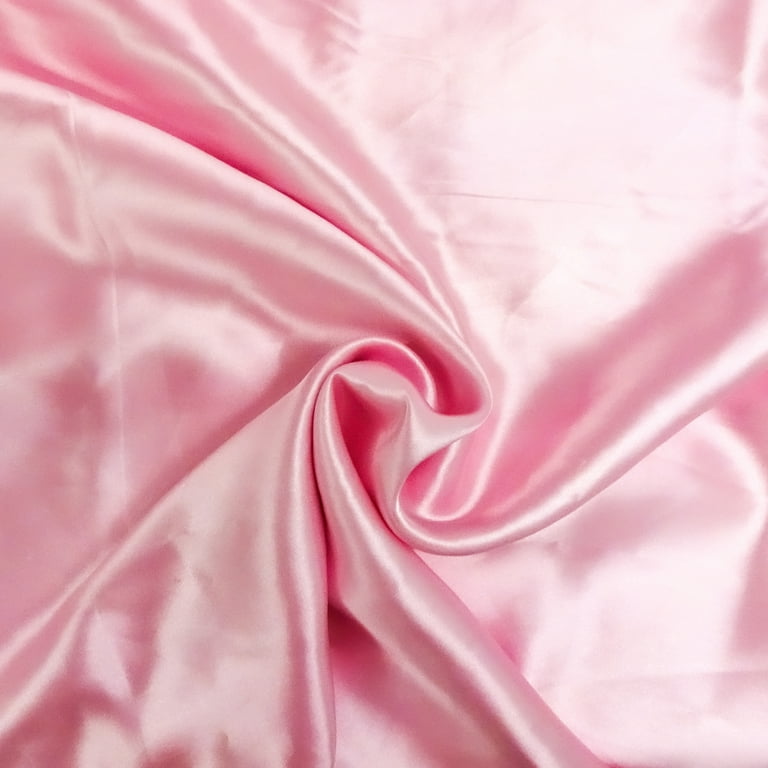 Shason Textile (3 Yards Cut) Special Occasion Costume Satin, Light Pink,  Available In Multiple Colors