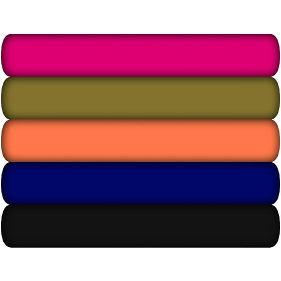 Shason Textile (3 Yards cut) Poly Knit Solid Fabric for Creative Projects, Available In Multiple Colors.