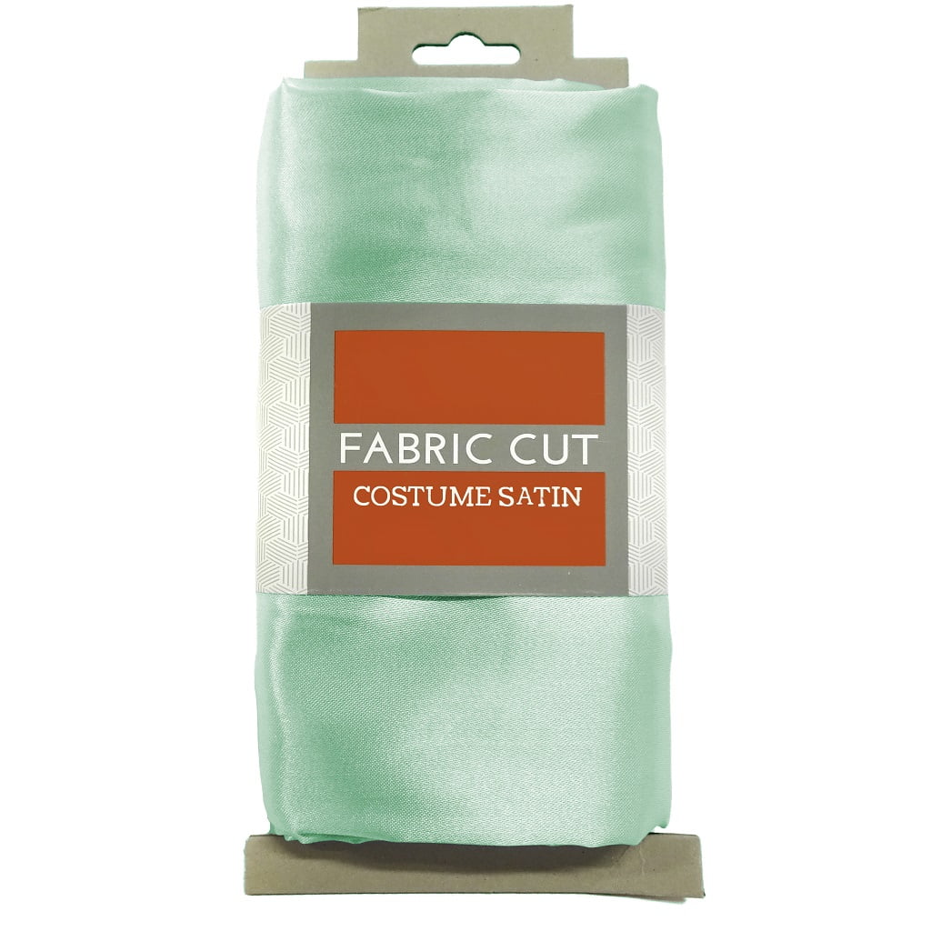 Shason Textile (4 Yards Precut) Special Occasion Costume Satin Precut Fabric, Aqua
