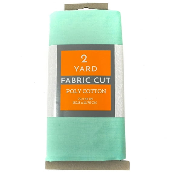 Shason Textile 45" (2 Yards Cut) Craft Projects Quilting Poly Cotton Fabric, Aqua