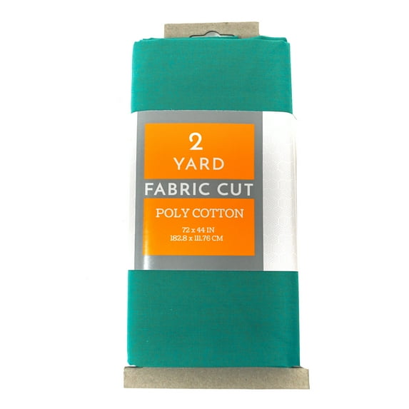 Shason Textile 45" (2 Yards Cut) Craft Projects Quilting Poly Cotton Fabric, Teal