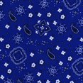 thumbnail image 1 of Shason Textile 45" x 2 yd Polyester Blend Printed Sewing & Craft Fabric, Bandana Navy, 1 of 2