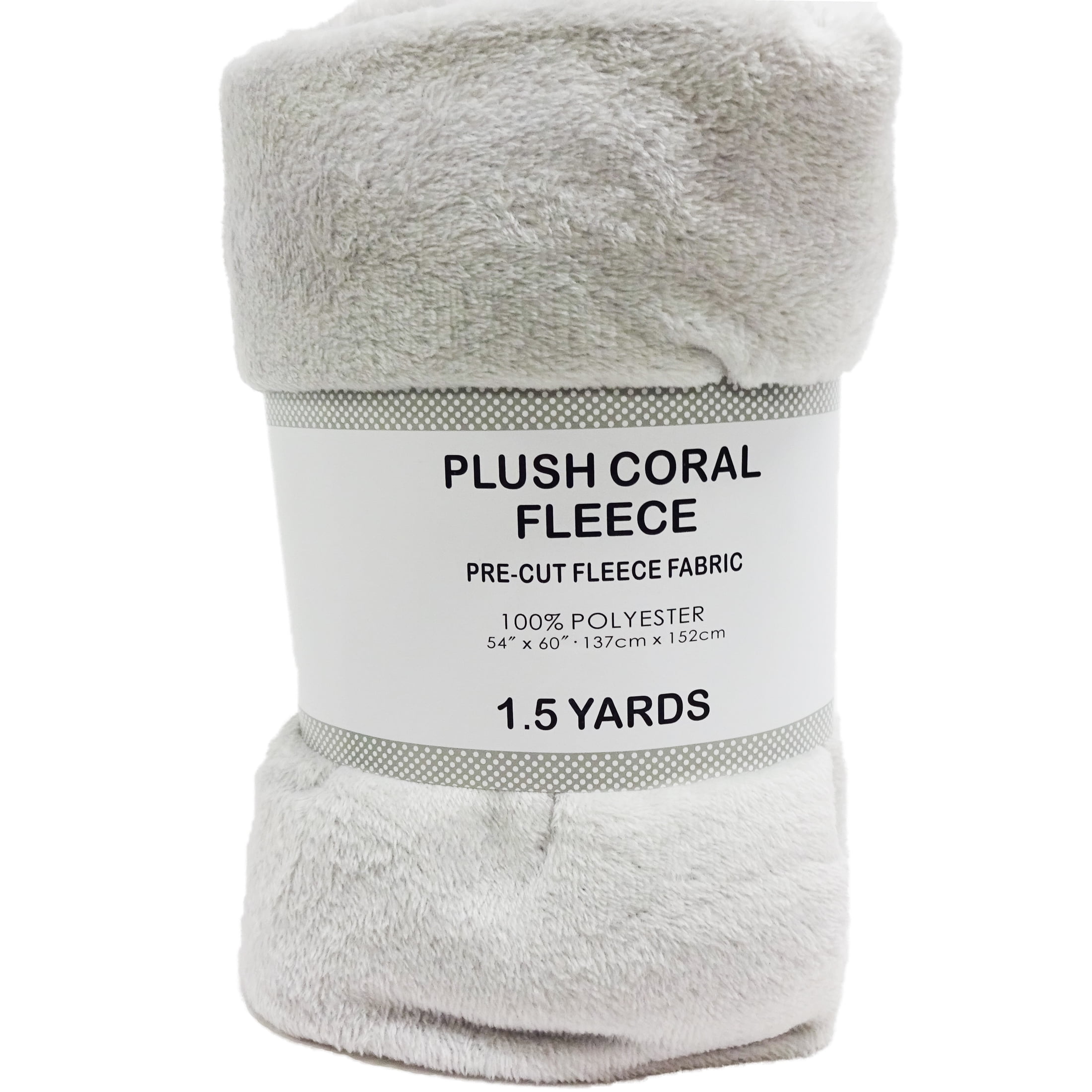 Shason Textile 58/60 Wide Solid Anti-Pill Fleece 1.5 Yard Precut Fabric,Light  Gray 