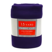 Shason Textile 60" x 1.5 yd Polyester Blend Spandex Polytechno Two Way Stretch Apparel Fabric, Purple