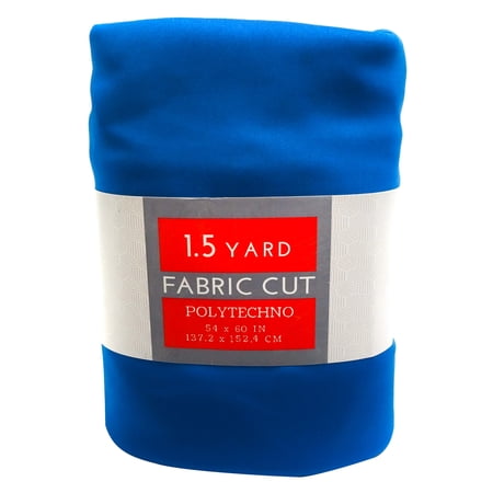 Shason Textile 60" x 1.5 yd Polyester Blend Spandex Polytechno Two Way Stretch Apparel Fabric, Royal