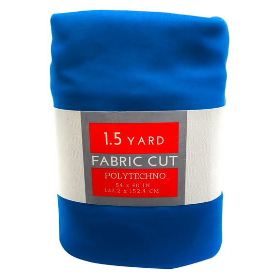 Shason Textile 60" x 1.5 yd Polyester Blend Spandex Polytechno Two Way Stretch Apparel Fabric, Royal