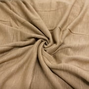 Shason Textile 60" x 3 yd Jersey Rayon Classic Sew Slub Craft Fabric, Taupe