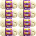 thumbnail image 1 of Shason Textile (8-Pack) Super Soft Acrylic Yarn, Ivory, 1 of 11