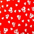 thumbnail image 1 of Shason Textile Craft Projects Poly Cotton Printed Precut Fabric (2 Yards, Red Heart Paws), 1 of 2