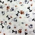 thumbnail image 1 of Shason Textile Craft Projects Poly Cotton Printed Precut Fabric (2 Yards, White Pets), 1 of 2