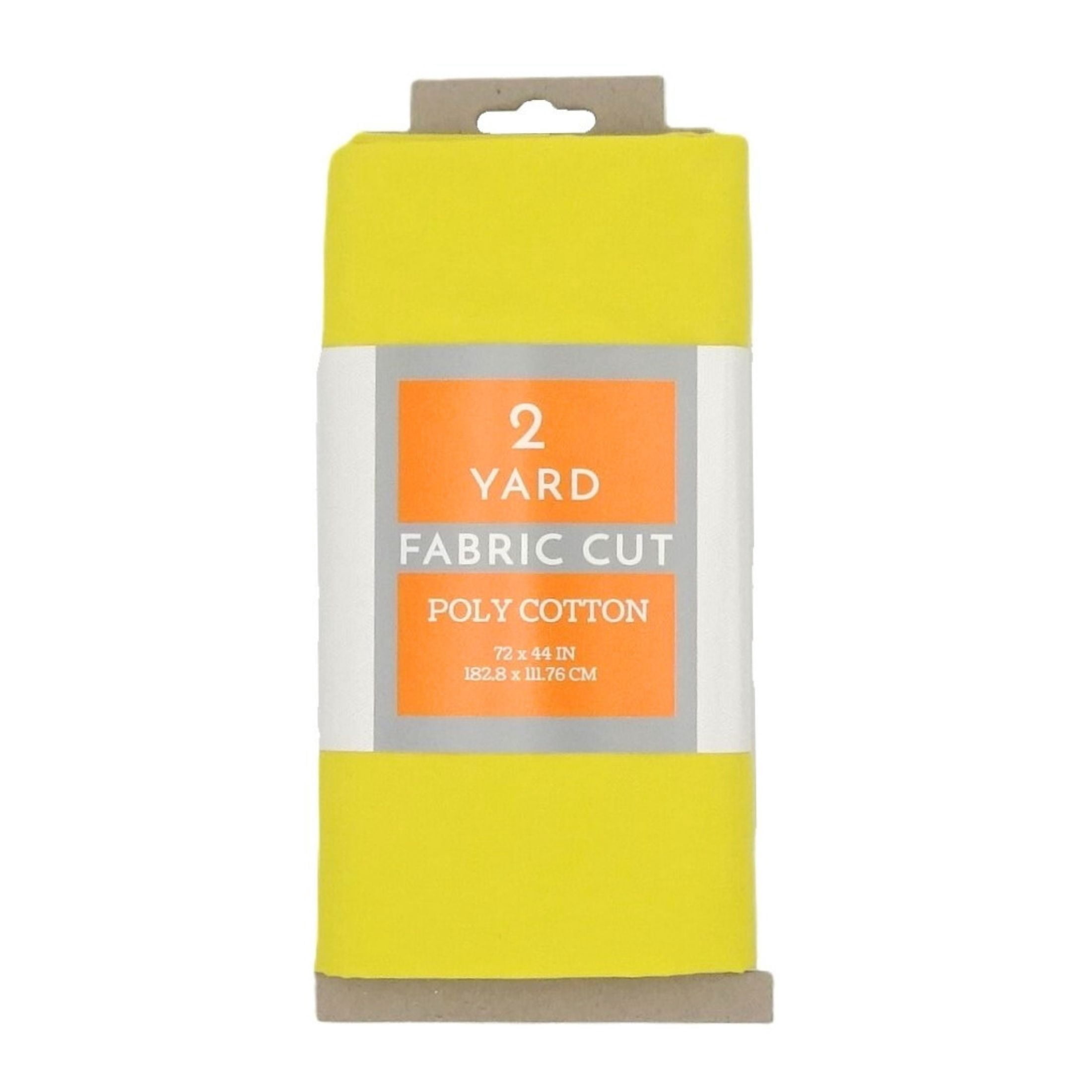 Shason Textile 2 Yard Cut Poly Cotton Fabric, Canary, 44" Wide for Craft & Quilting Projects