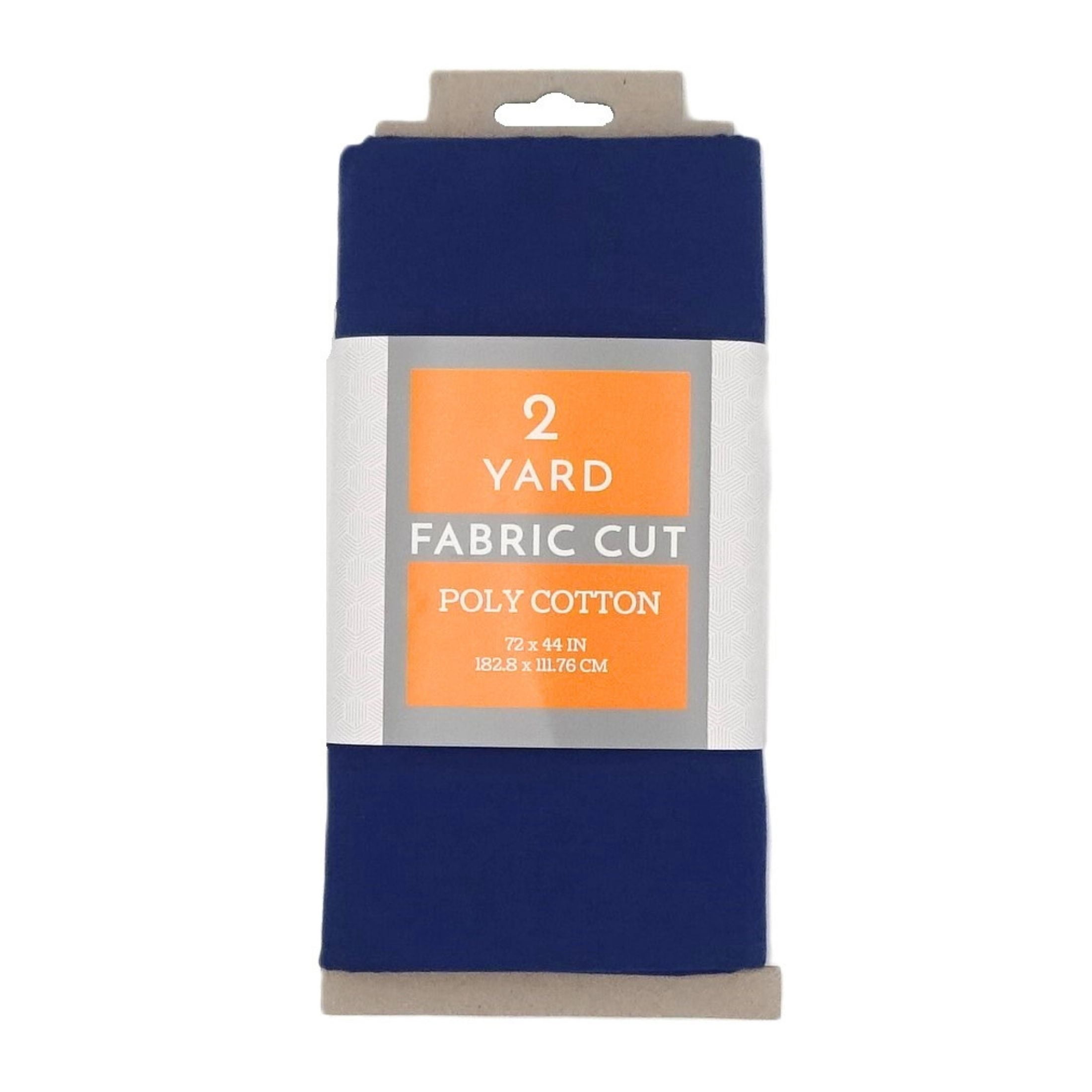 Shason Textile 2 Yard Cut Poly Cotton Fabric, Ink, 44" Wide for Craft & Quilting Projects
