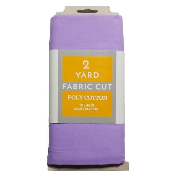 Shason Textile Craft Quilting Poly Cotton 2 Yards Precut Fabric, Lavender